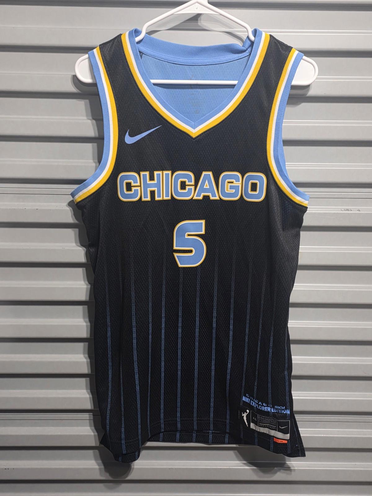 Nike Angel Reese WNBA Chicago Sky Adult 2XL #5 Explorer Jersey Authentic