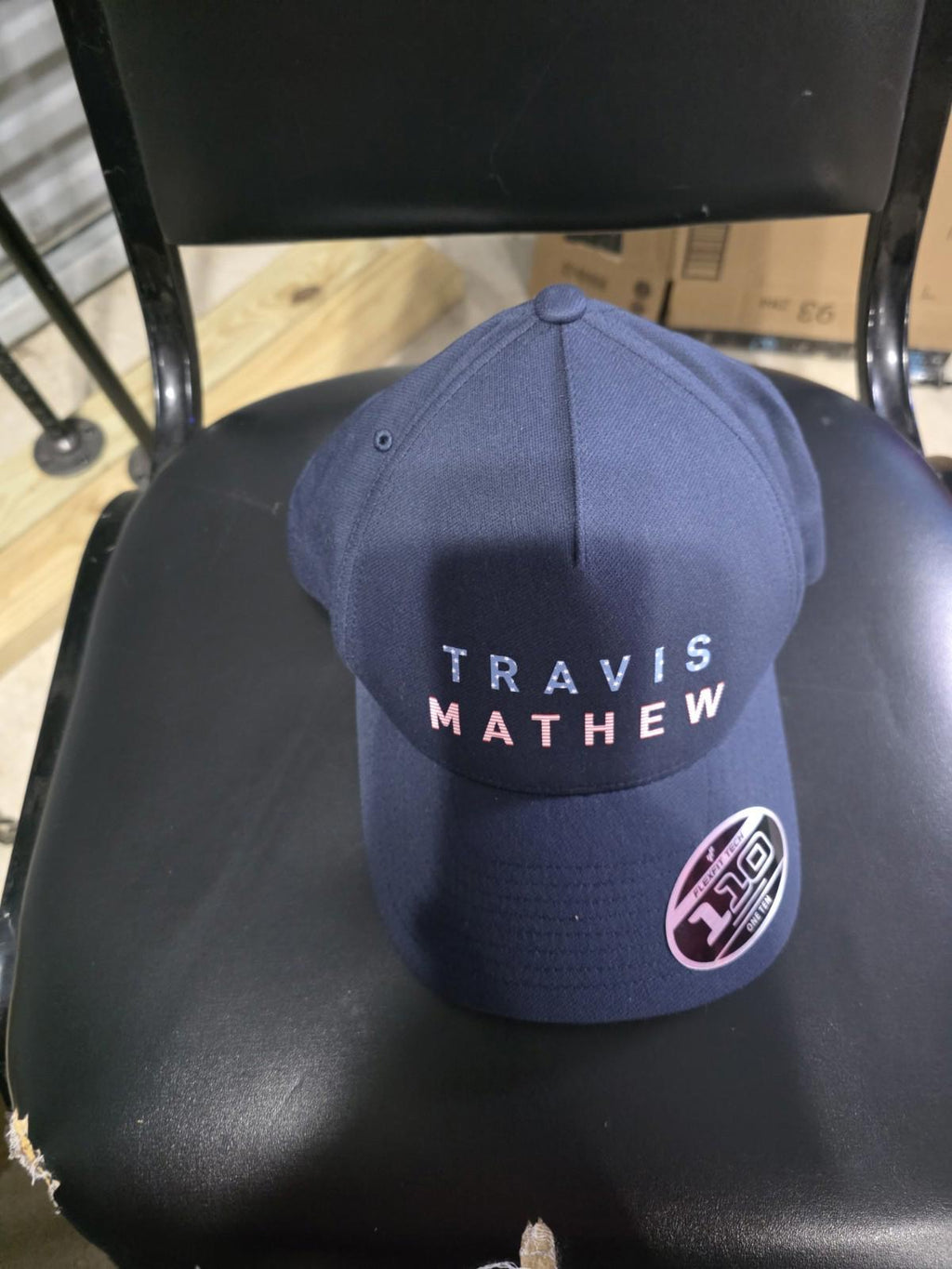 Travis Matthew Hat Patriotic Lettering OSFM Flexfit