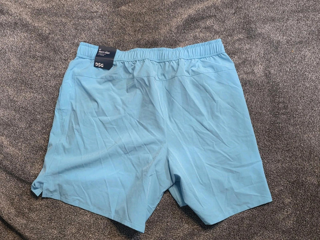 DSG Men's 6" Agility Woven Comfy Shorts | Blue Spray | Size-M.