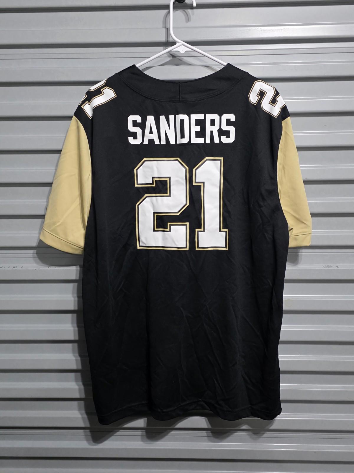 Nike Dri-FIT Coach Prime #21 Deion Sanders 2.0 Mens Sz XL Black Colorado Jersey