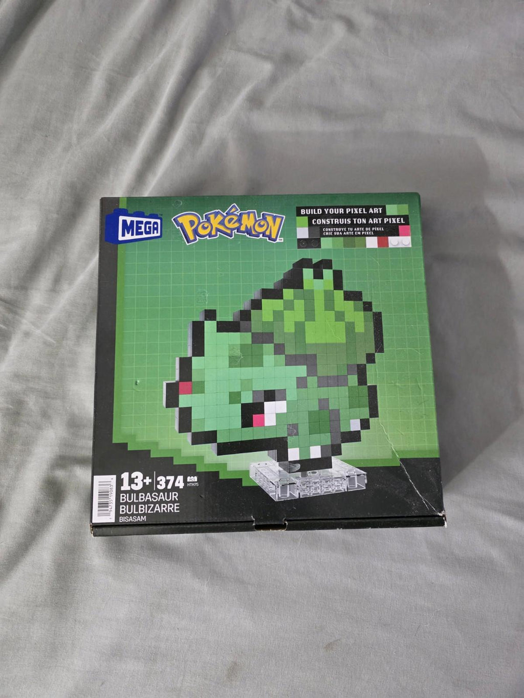 MEGA Pokemon Bulbasaur Pixel Art Building Kit - 374 pcs - New Sealed G63