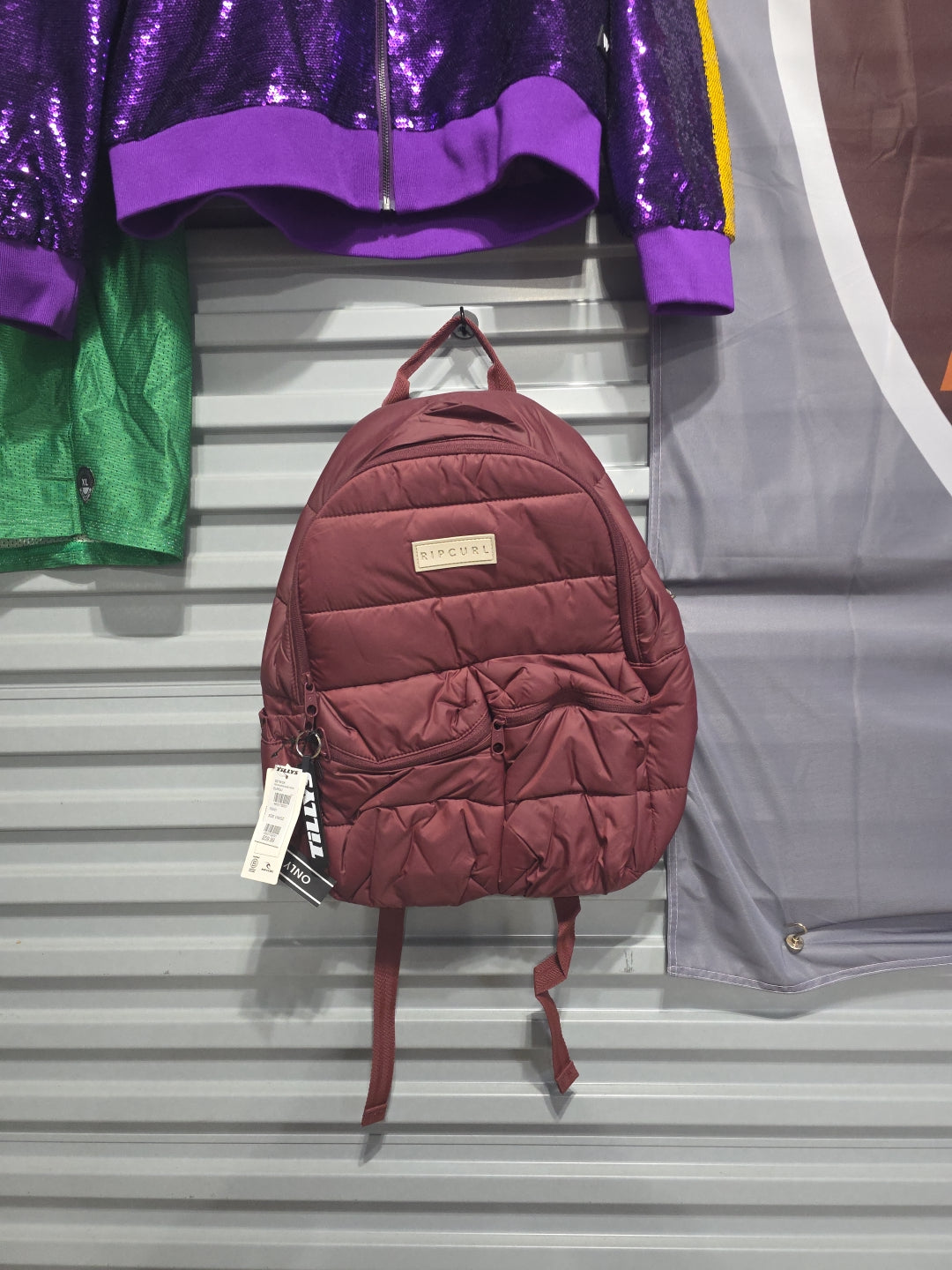 Tillys Ripcurl Weekend Travel Burgundy Backpack