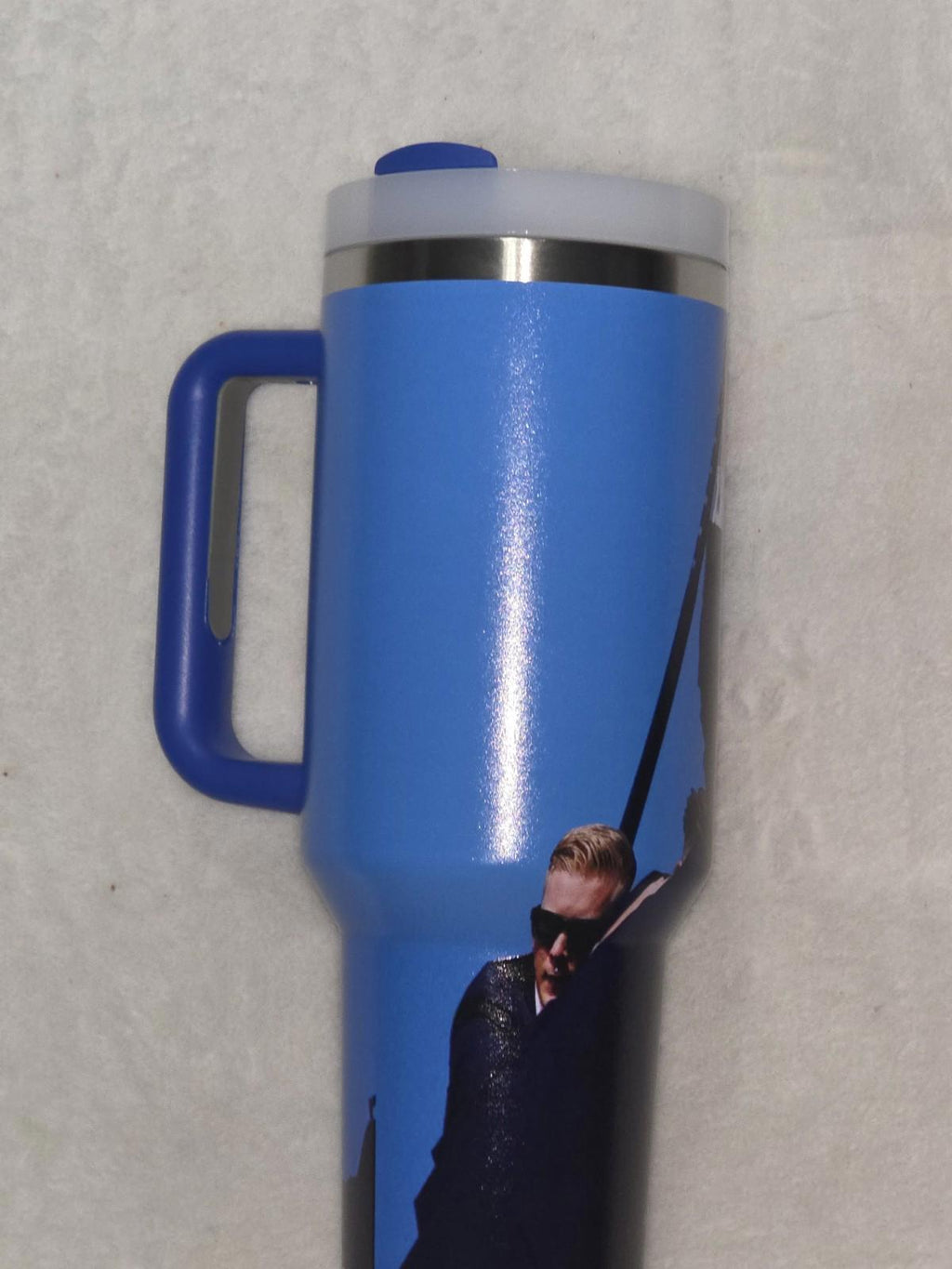 President Donald Trump 40oz Stainless Steel Tumbler Blue